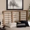 Baxton Studio Carolyn Mid-Century Modern Ash Walnut Finished Wood Full Size Headboard 180-11147-Zoro - alternate 2